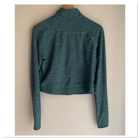 Prana Zandra Funnel Neck Yoga Top Heathered Green Size Large - Picture 6 of 9